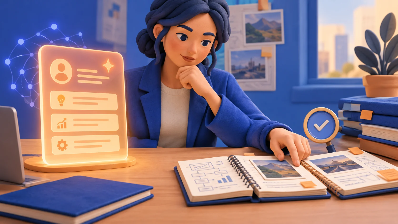 Applicant checking AI suggestions against real project records